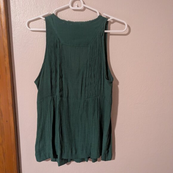 Maeve by Anthropologie | Green Pleated Tank - Picture 2 of 2